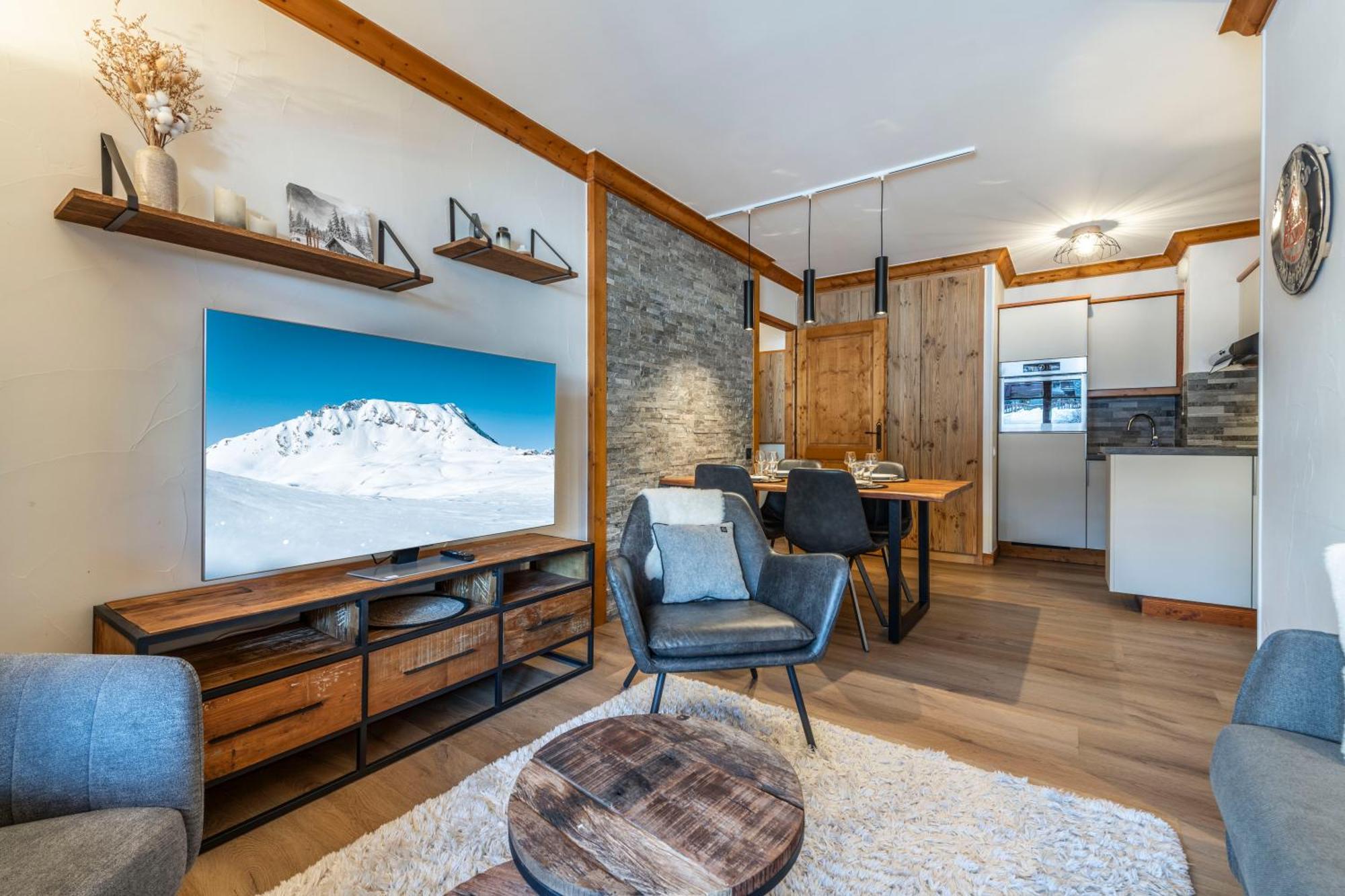 Apartment 4-5 Personnes Skis Aux Pieds Piscine Interieure Sauna Hammam